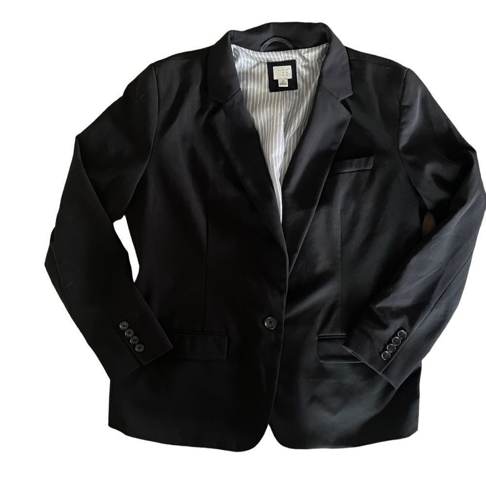 A New‎ Day Black One Button Blazer Women's Size 18 Classic Office Workwear 327 - Picture 4 of 10